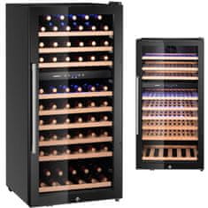 Arktic 2-conska hladilnik za vino za 91 steklenic, 230 l, 590 x 595 x 1215 mm