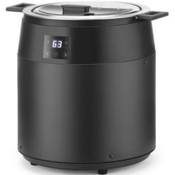 Hendi Električni brezvodni grelnik za juho, 10 l, 450 W, črne barve