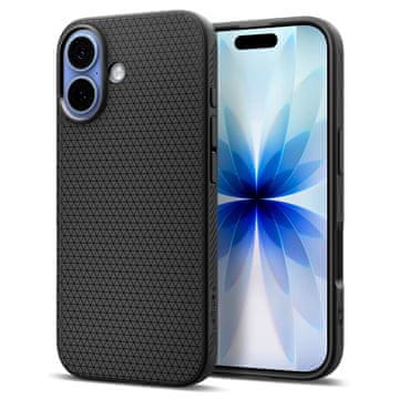 Spigen Zaščitni ovitek Liquid Air za iPhone 17 – mat črn