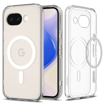 Spigen Ohišje za Google Pixel 10A Ultra Hybrid Mag MagSafe – prosojno belo