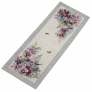 shumee Tapiserijski prt za mizo 38x100 "Margaretki"