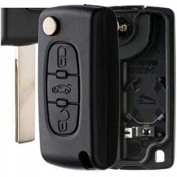 shumee Daljinski upravljalnik za ključe Peugeot 207 307 308 407 607 Citroen C4 Picasso C5 C6
