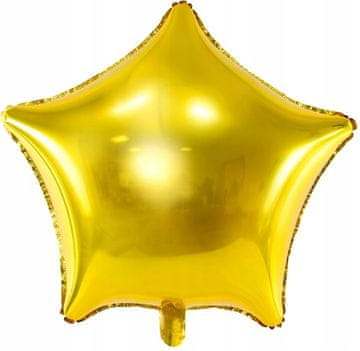 shumee Folija balon z zvezdico, 48 cm, zlat, 1 kos.