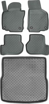 shumee Volkswagen Golf V Kombi od letnikov 2003-2009 komplet - avtotesnine + zaščitna preproga za prtljažnik