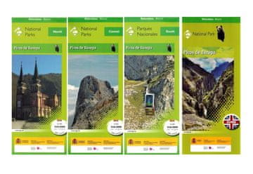 shumee Picos de Europa. Komplet: turistični zemljevid x 3 + vodnik. Objavljeno 2023. IGN