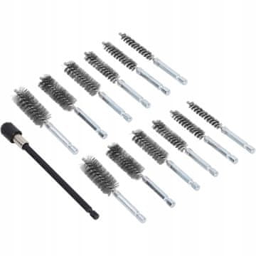 shumee Cilindrične ščetke, 12 kosov s šesterokotnim podaljškom, Falon-Tech FT1257