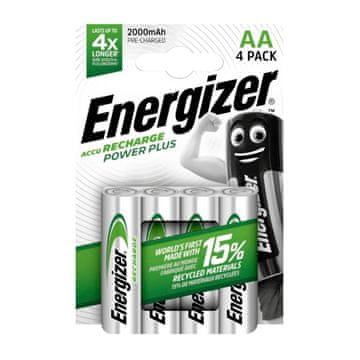 shumee Polnilne baterije Energizer Ni-MH 2000mAh AA / R6 - 4 kosi