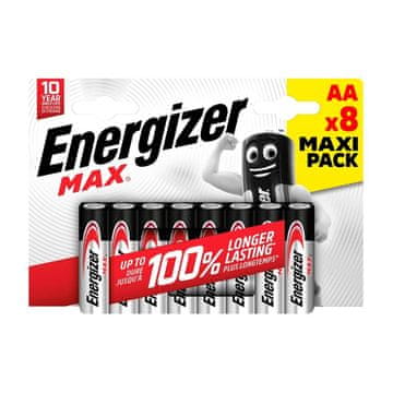 shumee Alkalne baterije Energizer MAX AA / LR6 - 8 kosov (blister)