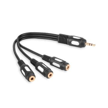 shumee Adapter 3,5" stereo vtič - 3x 3,5" stereo vtičnica vitalco (A2)