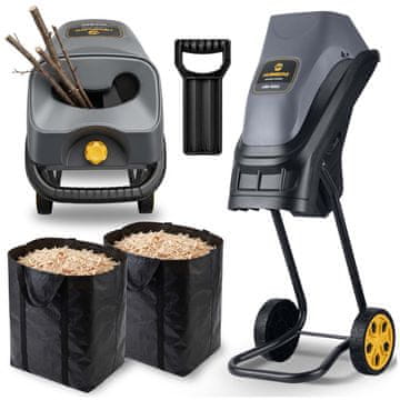 Humberg Električni drobilnik vej 2500 W + 2x 45l vreča HM-650