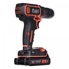 Black+Decker 18V BDCDC18B Black Decker vrtalnik-vijačnik + 2 bateriji + polnilnik