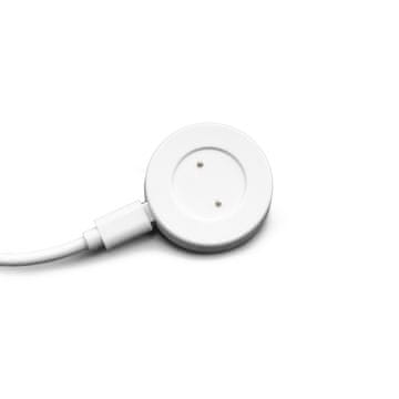 HURTEL Indukcijski polnilnik za pametne ure Huawei z magnetnim priključkom USB-A, dolžina 1 m – bel