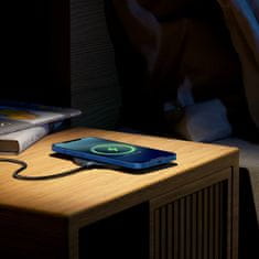 BASEUS Indukcijski polnilnik z digitalnim LED-zaslonom Gen 2, 15 W, USB-C – črn