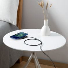 BASEUS Indukcijski polnilnik z digitalnim LED-zaslonom Gen 2, 15 W, USB-C – črn