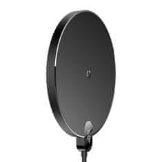 BASEUS Indukcijski polnilnik z digitalnim LED-zaslonom Gen 2, 15 W, USB-C – črn