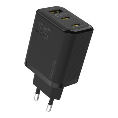 DUDAO Stenski polnilnik A29 GaN USB-C USB-A 65W - črne barve