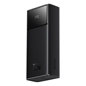 BASEUS Prenosna baterija 30000 mAh 22,5 W z USB-A - USB-C 3A 30 cm kablom - črna