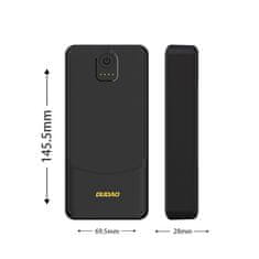 DUDAO Prenosna baterija 20000mAh USB-A K10Pro 2.4A - črna
