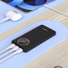 DUDAO Prenosna baterija 20000mAh USB-A USB-C K12Pro 22,5W PD - črna