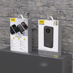 DUDAO Prenosna baterija 20000mAh USB-A USB-C K12Pro 22,5W PD - črna