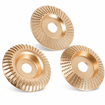 HOME & MARKER® Brusni koluti za oblikovanje lesa 3-delni set, 100 mm, iz ogljikovega jekla za kotni brusilnik | CUTRIXDISC