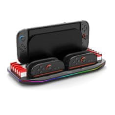iPega SW2210 Večnamensko RGB stojalo z možnostjo polnjenja za Nintendo Switch 2 Black