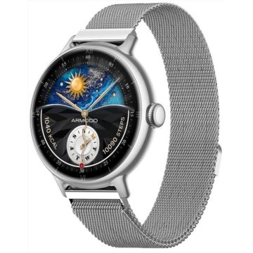 ARMODD Candywatch 5 GPS Srebrn kovinski trak.