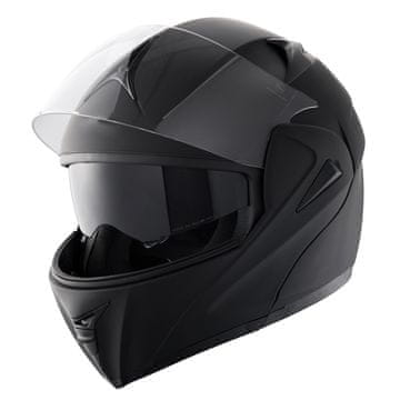 VEVOR Motoristična čelada Unmasked 34.5x27.9x25.5 cm Črna
