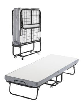 VEVOR Zložljiva postelja 81x190x39.6 cm bela