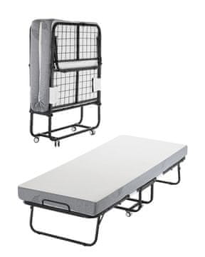 VEVOR Zložljiva postelja 81x190x39.6 cm bela