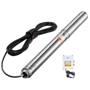 VEVOR Potopna črpalka za globoke vrtine 1000x8.1x8.1 cm 550W 53 m višina 100 L/min pretok