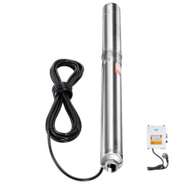 VEVOR Potopna črpalka za globoke vrtine 1000x8.1x8.1 cm iz nerjavečega jekla, 550W, IP68