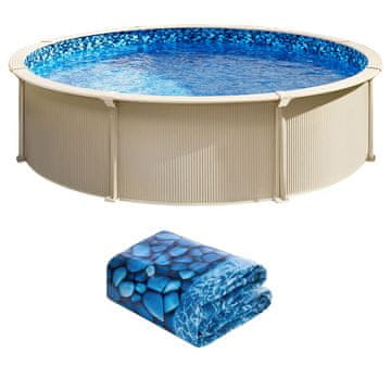 VEVOR Okrogla podloga za bazen 244x147 cm