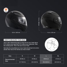 VEVOR Motoristična čelada Unmasked 34.5x27.9x25.5 cm Črna
