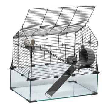 VEVOR Kletka za hrčke 57.9x38.1x54.1 cm Črna