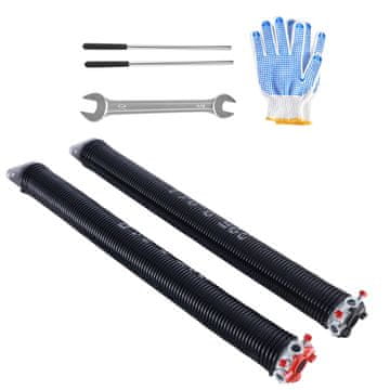 VEVOR Vzmeti za torzijo garažnih vrat 5.72x50.8x61 cm črne barve