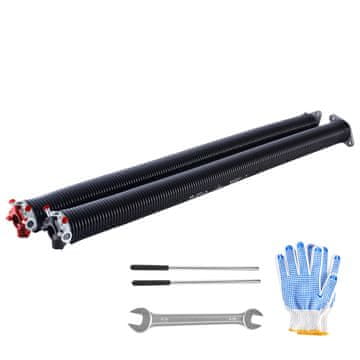 VEVOR Vzmeti za torzijo garažnih vrat 6.35x50.8x889 mm črne barve