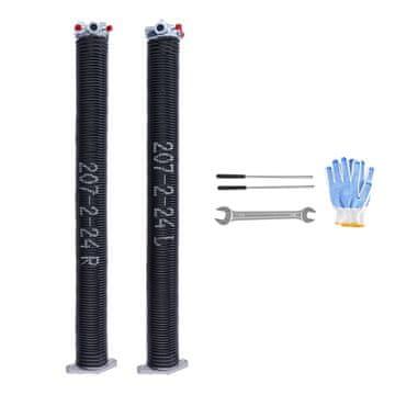 VEVOR Vzmeti za torzijo garažnih vrat 0.207x2x61 cm črne barve