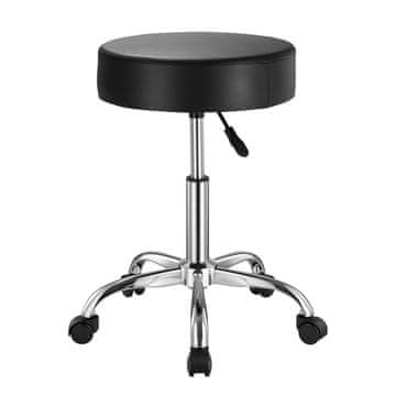 VEVOR Mobilna stolica z nastavljivo višino 54x54x55-71 cm, črna