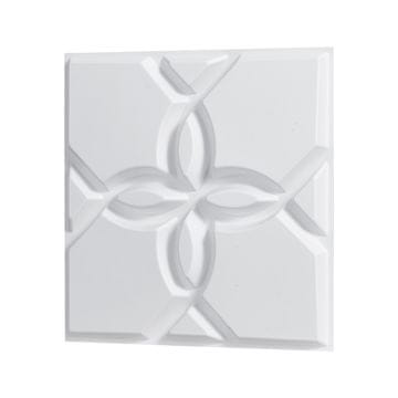 VEVOR Stenske plošče 3D minimalistične cvetlične 30x30x2.5 cm bele barve