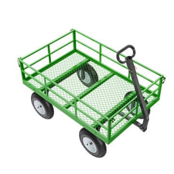 VEVOR Vrtni voziček 2125x750x670 mm Črn kovinski