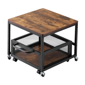 VEVOR Stojalo za mini hladilnik 500x500x430 mm rjavo