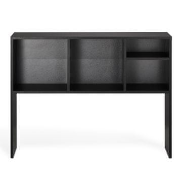 VEVOR Namizni knjižni regal 94x24x73 cm črne barve