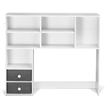VEVOR Namizni knjižni regal 94x25.4x79.2 cm, bel