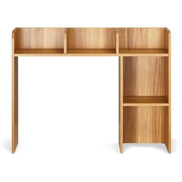 VEVOR Namizni knjižni regal 94.5x24.1x73.4 cm barva lesa