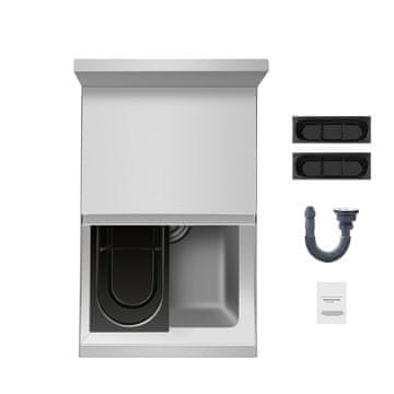 VEVOR Posoda za led 28 L 30.5x48.3x93.7 cm drsni pokrov