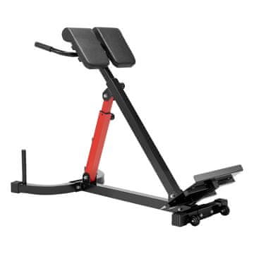 VEVOR Rimski stol za hiperextenzijo, nastavljiva klop, nosilnost 158 kg, črna