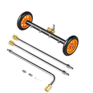 VEVOR Čistilec podvozja za visokotlačni čistilec 415x210x1205 mm oranžen