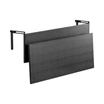 VEVOR Zložljiva viseča miza za balkon 122x45x24 cm, črna, za zunaj