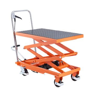 VEVOR Hidravlična dvigovalna miza 700x450 mm oranžna